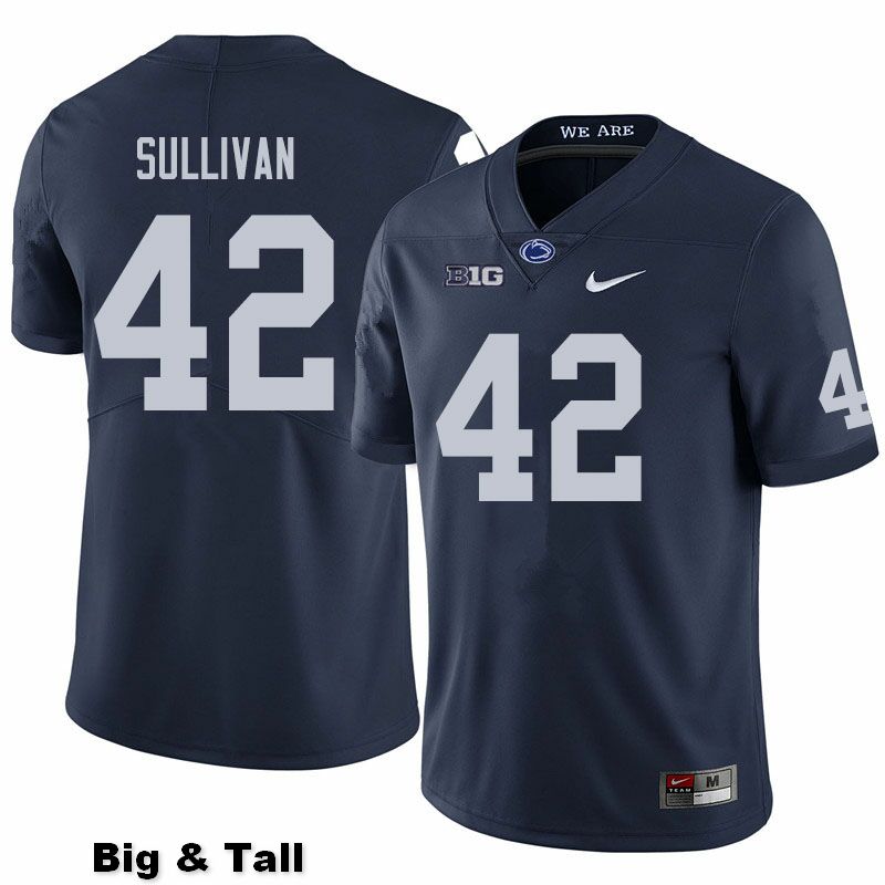 NCAA Nike Men's Penn State Nittany Lions Austin Sullivan #42 College Football Authentic Big & Tall Navy Stitched Jersey CXJ5798NH